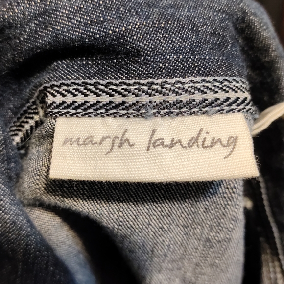 Marsh Landing Women's Jean Jacket Medium Oversized - Picture 5 of 7